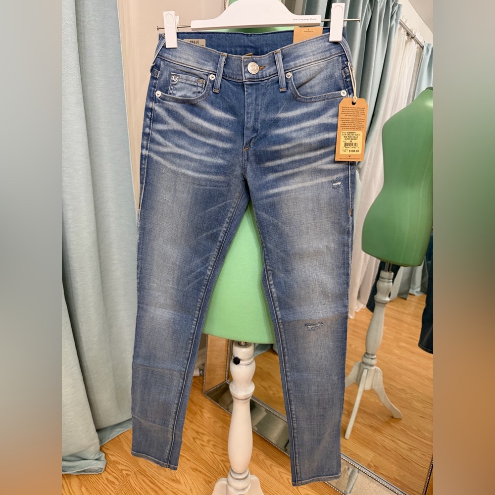 True Religion Halle Mid Rise Super Skinny Jeans | Size 25 | NWT